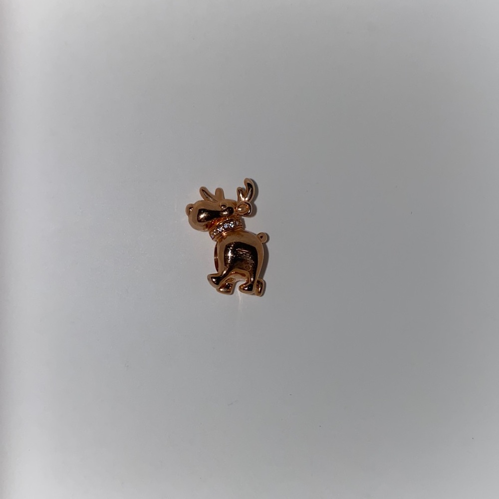 Authentic PANDORA Reindeer Holiday Charm